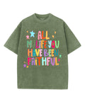 All My Life Unisex Washed Christian T-shirt Hoodie, Sweatshirt | CiraTrend.com (Image 1)