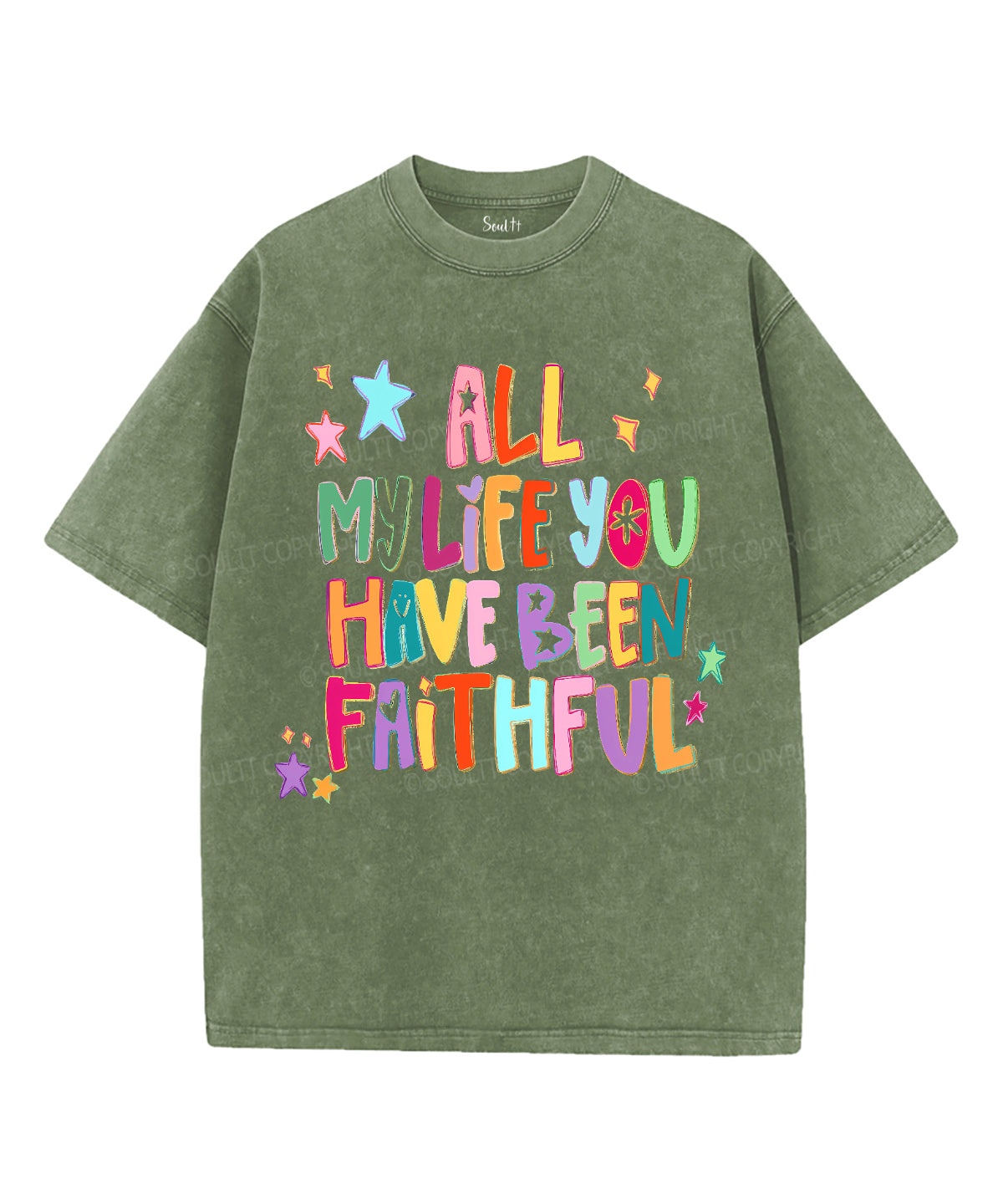 All My Life Unisex Washed Christian T-shirt Hoodie, Sweatshirt | CiraTrend.com (Image 1)
