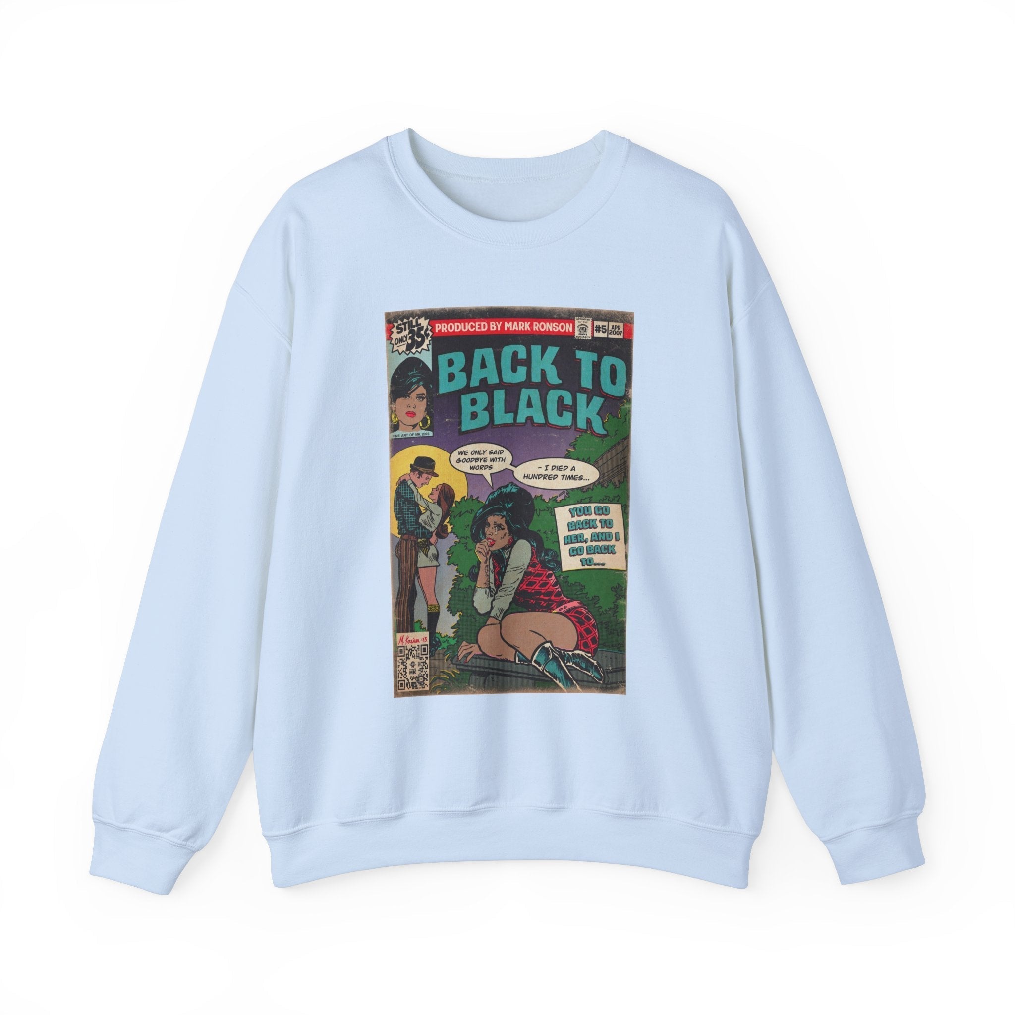 Amy Winehouse Back to Black Mens Crewneck Sweatshirt T-Shirts, Hoodie | CiraTrend.com (Image 5)
