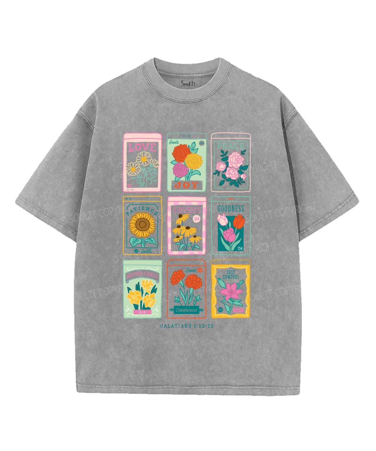 Fruit Of The Spirit Washed Christian T-shirt Style002 Hoodie, Sweatshirt | CiraTrend.com (Image 5)