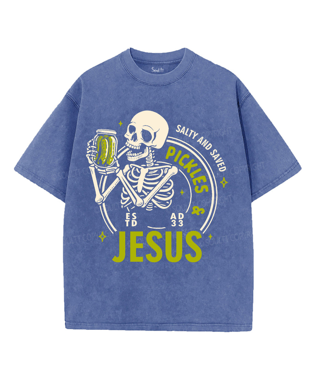 Salty And Saved Unisex Washed Christian T-shirt Style001 Hoodie, Sweatshirt | CiraTrend.com (Image 3)