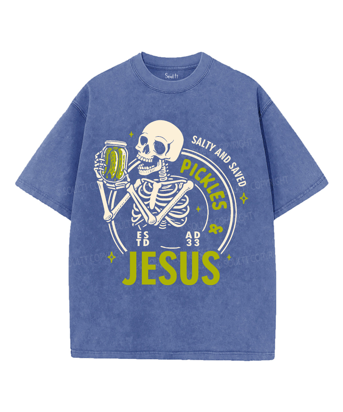 Salty And Saved Unisex Washed Christian T-shirt Style001 Hoodie, Sweatshirt | CiraTrend.com (Image 3)