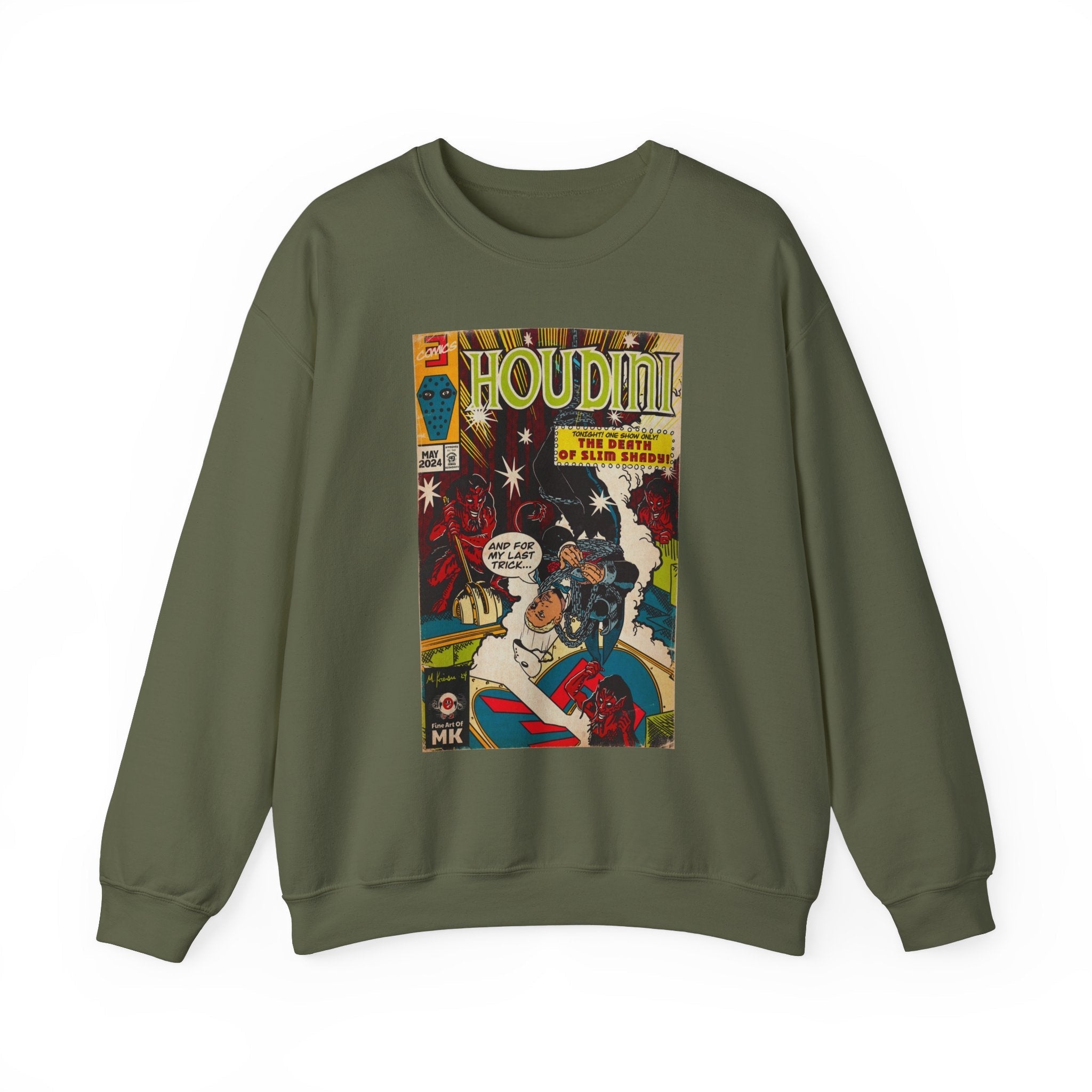 Houdini - Unisex Heavy BlendÃ¢â€žÂ¢ Crewneck Sweatshirt T-Shirts, Hoodie | CiraTrend.com (Image 3)