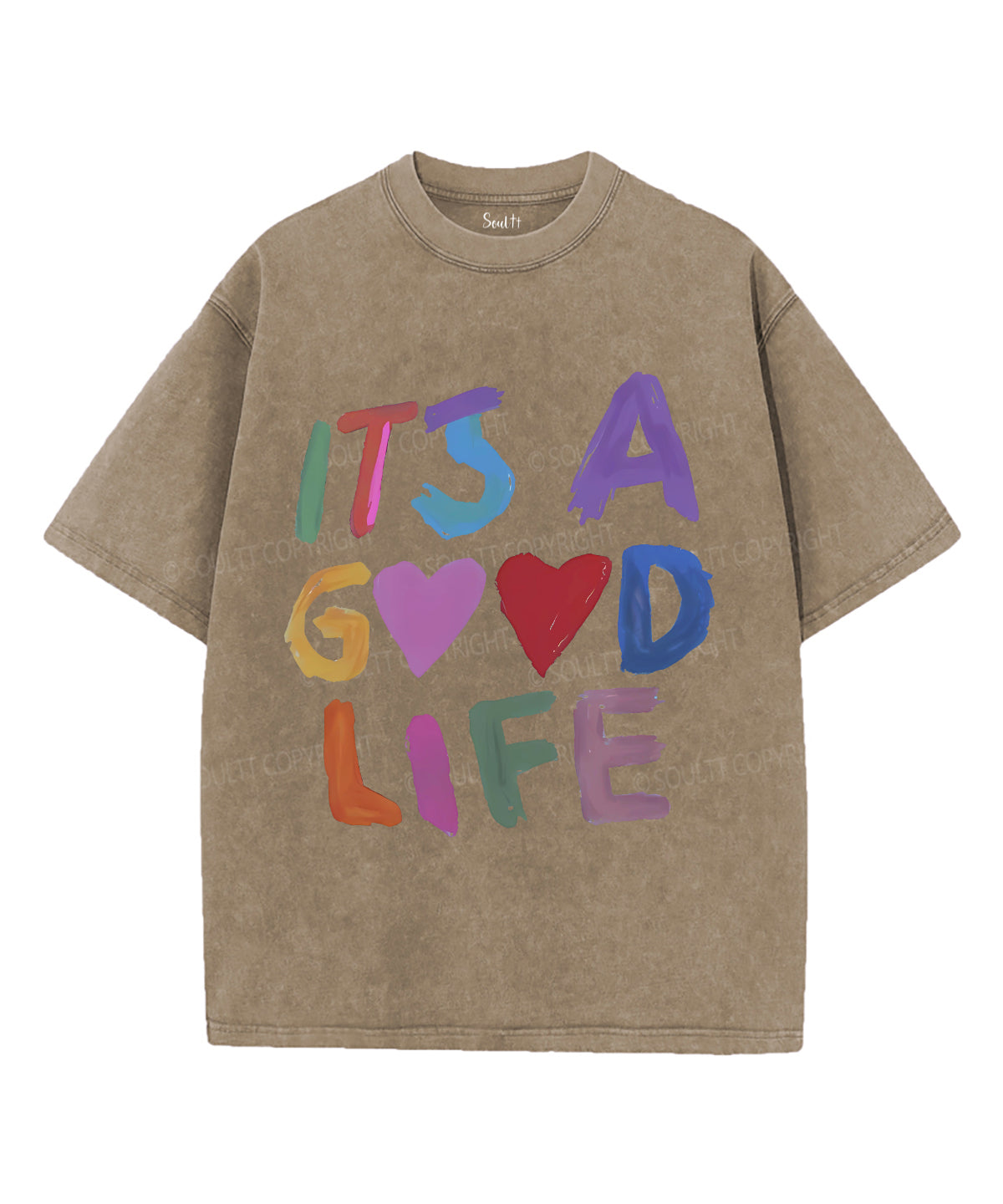 It's A Good Life Unisex Washed Christian T-shirt Hoodie, Sweatshirt | CiraTrend.com (Image 5)
