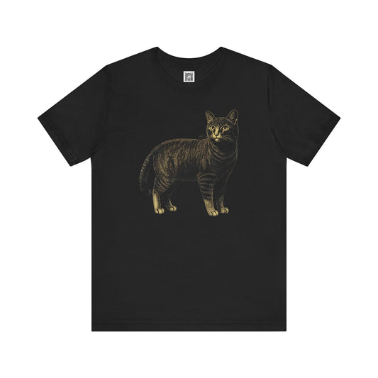 Vintage Cat Graphic Tee Style004