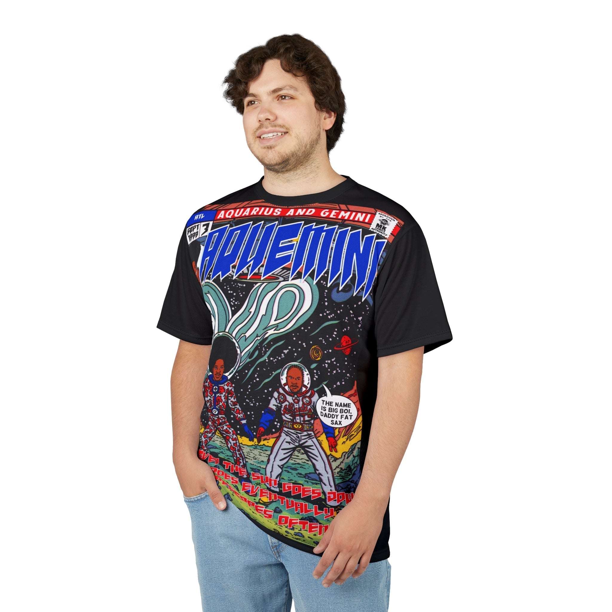 Aquemini Comic Book Art Cut & Sew (AOP) T-Shirts, Hoodie, Sweatshirt