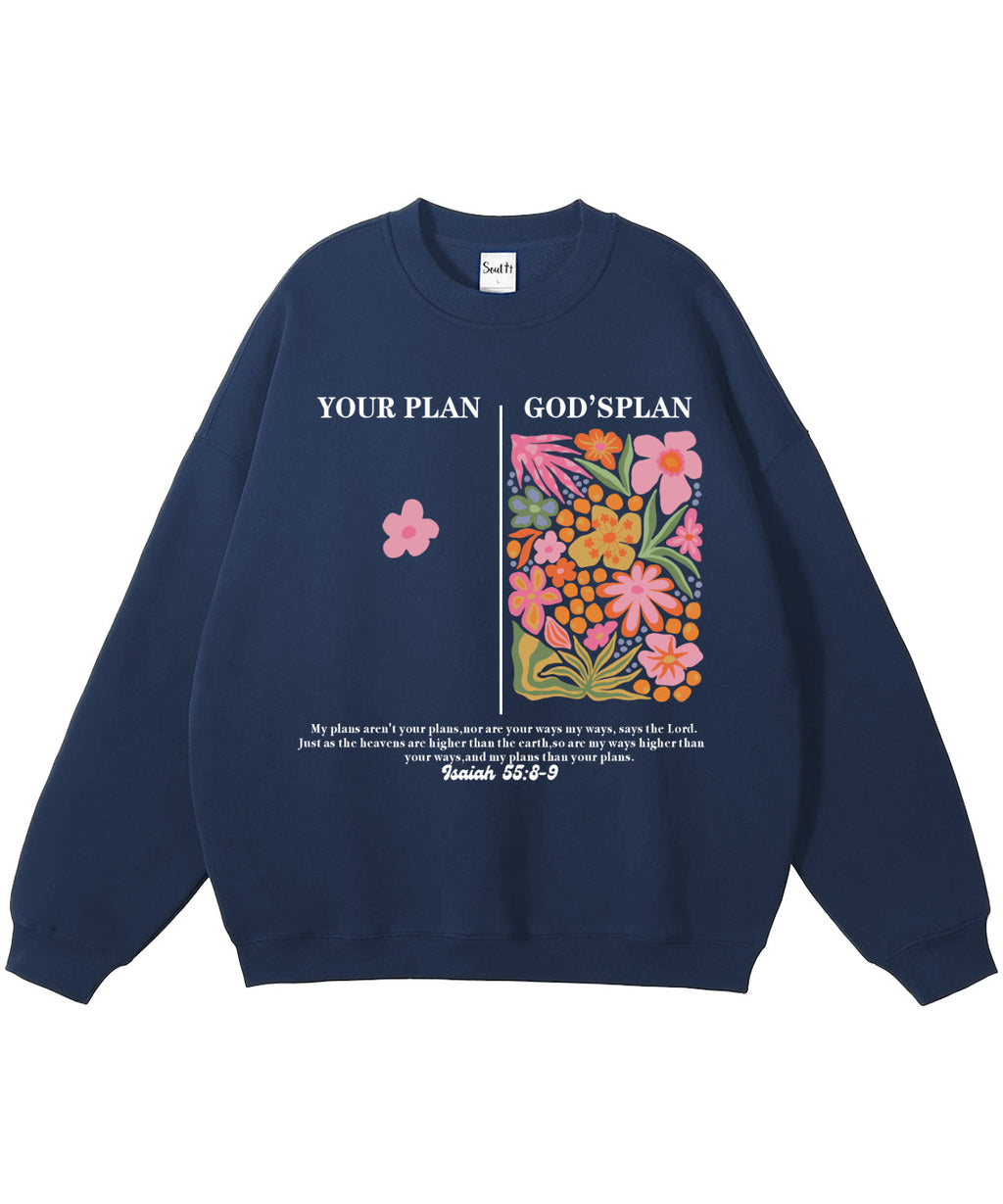 Your Plan God's Plan Cotton Christian Sweatshirt T-Shirts, Hoodie | CiraTrend.com (Image 5)