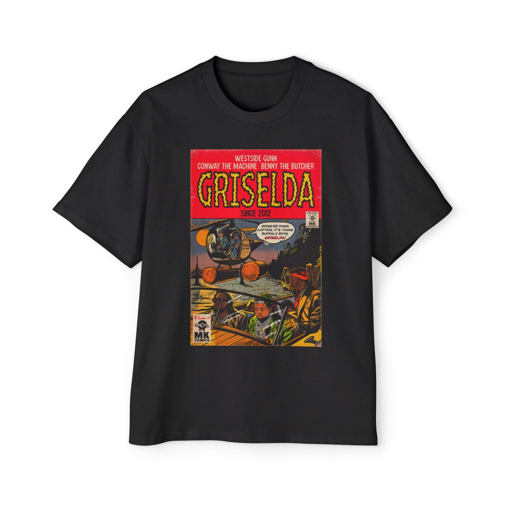 Griselda - Men's Heavy Oversized Tee Hoodie, Sweatshirt | CiraTrend.com (Image 5)
