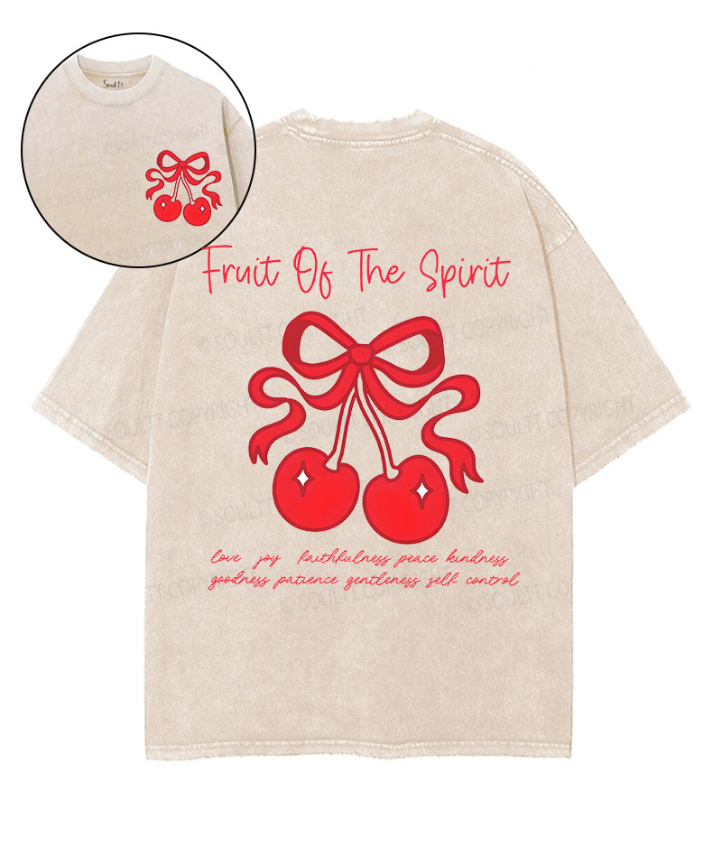 Fruit Of The Spirit Double Sided Unisex Washed Christian T-shirt Style012 Hoodie, Sweatshirt | CiraTrend.com (Image 1)