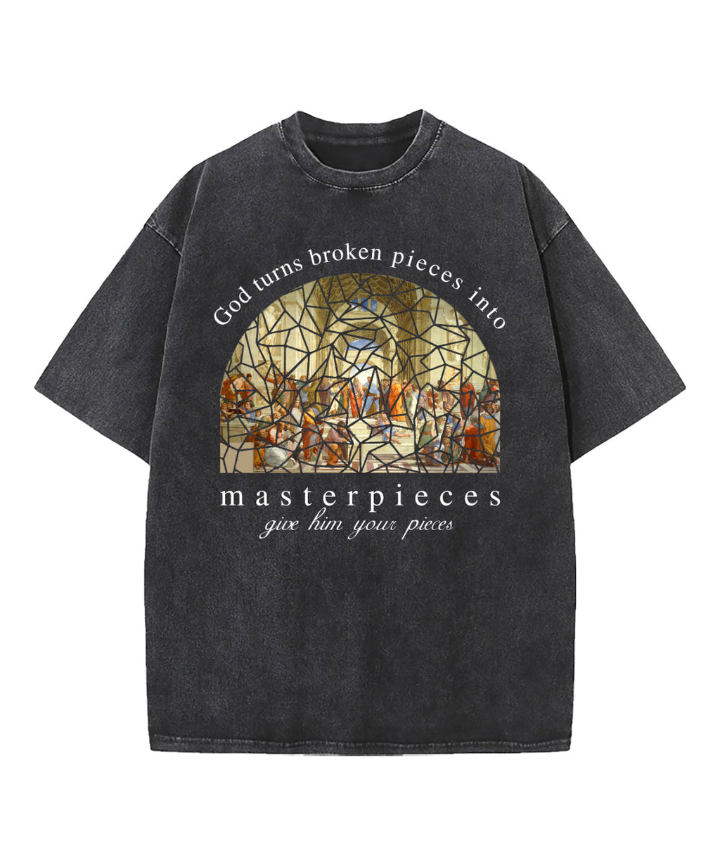The School of Athens God Turns Washed Christian T-shirt Hoodie, Sweatshirt | CiraTrend.com (Image 2)