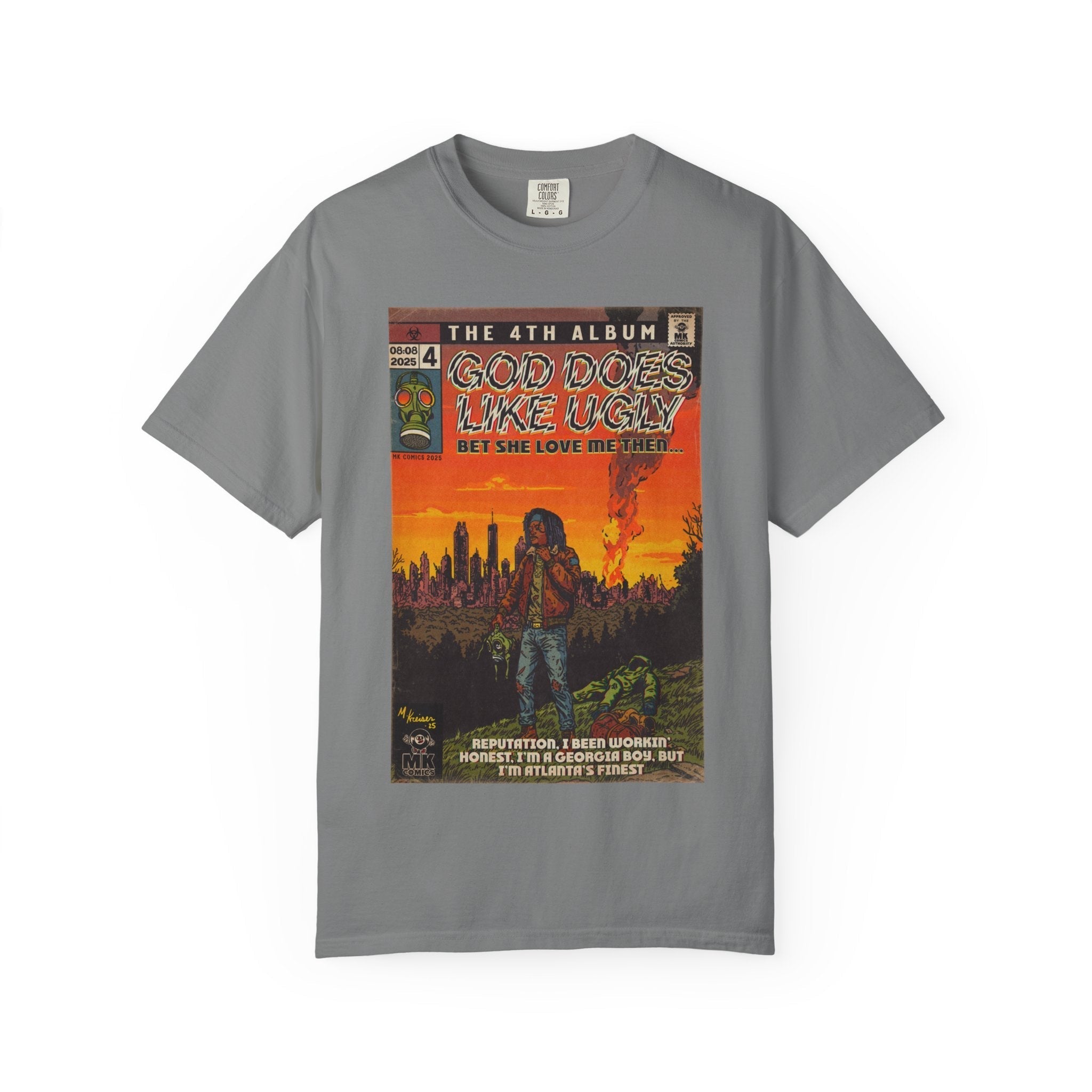 God Does Like Ugly - Unisex Garment-Dyed T-shirt Hoodie, Sweatshirt | CiraTrend.com (Image 1)