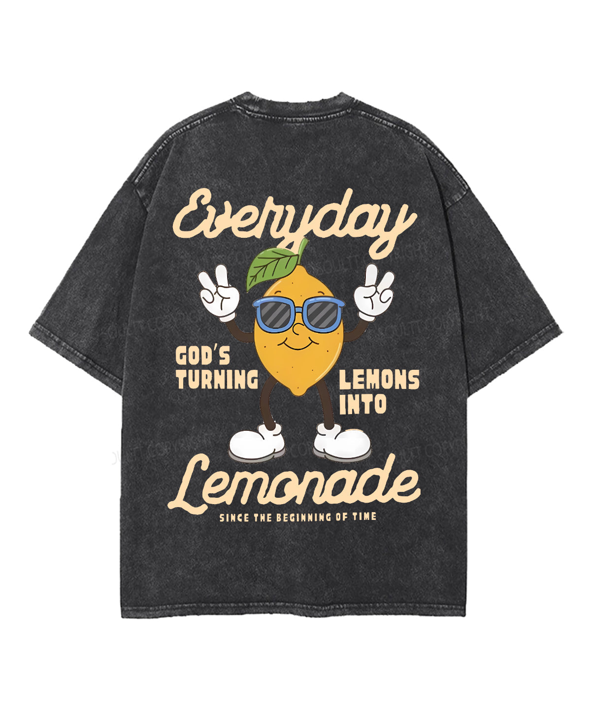 God'S Turning Lemons Double Sided Washed Christian T-Shirts, Hoodie, Sweatshirt