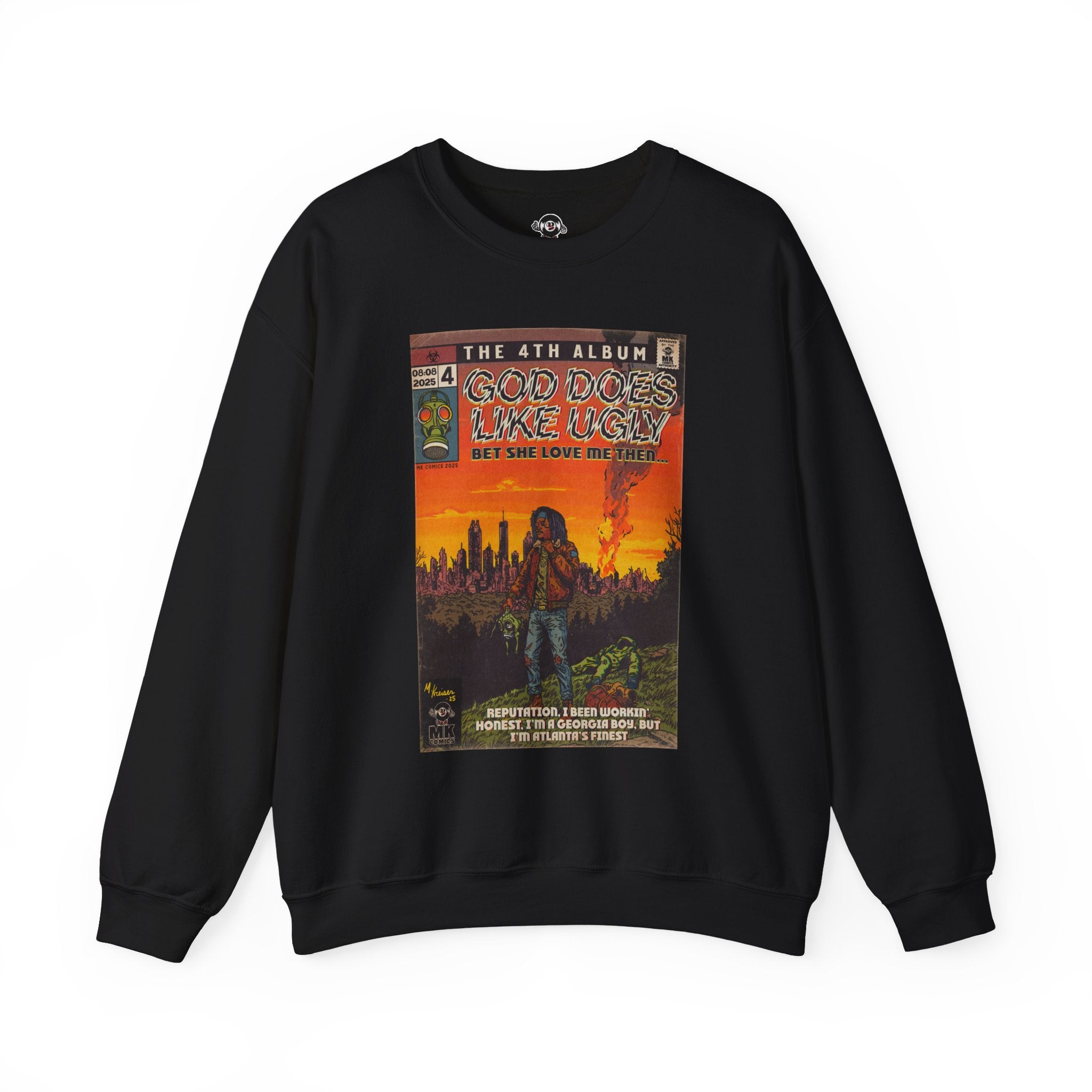 God Does Like Ugly - Unisex Heavy BlendÃ¢â€žÂ¢ Crewneck Sweatshirt T-Shirts, Hoodie | CiraTrend.com (Image 4)