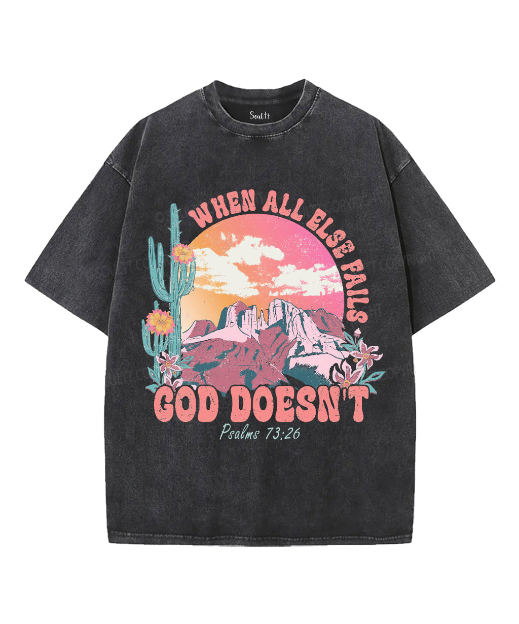 When All Else Fails Unisex Washed Christian T-shirt Hoodie, Sweatshirt | CiraTrend.com (Image 2)