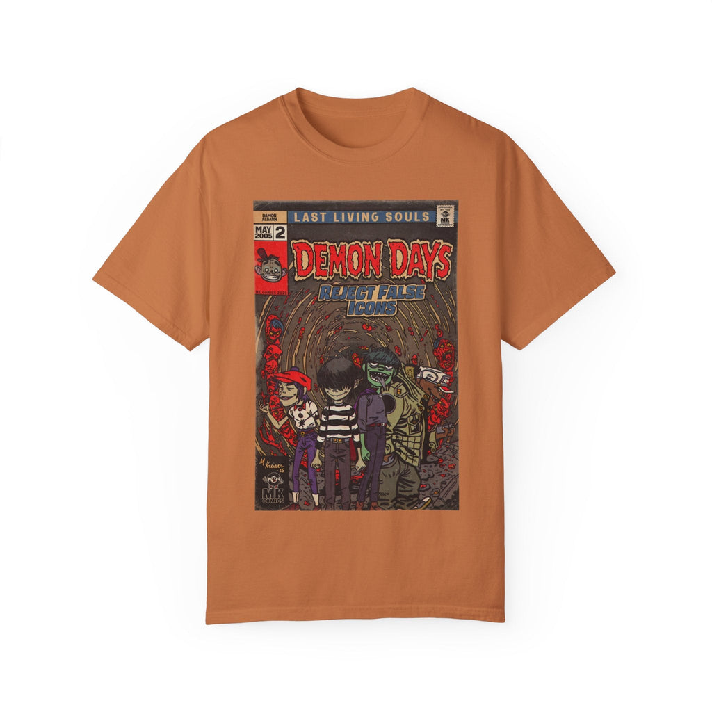 Demon Days - Unisex Garment-Dyed T-shirt Hoodie, Sweatshirt | CiraTrend.com (Image 5)