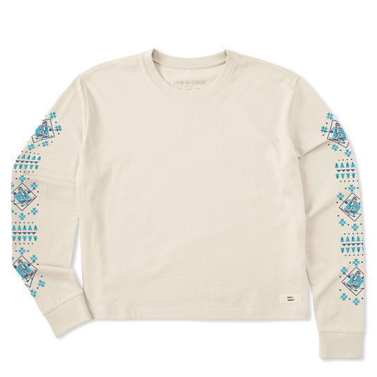 Women's Jake Retro Ski Long Sleeve Crusher Boxy Tee