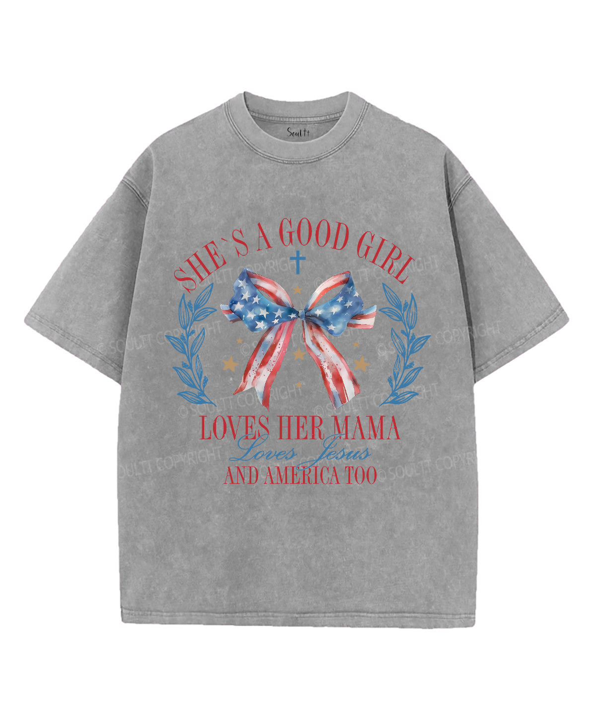 She's a Good Girl Unisex Washed Christian T-shirt Hoodie, Sweatshirt | CiraTrend.com (Image 3)