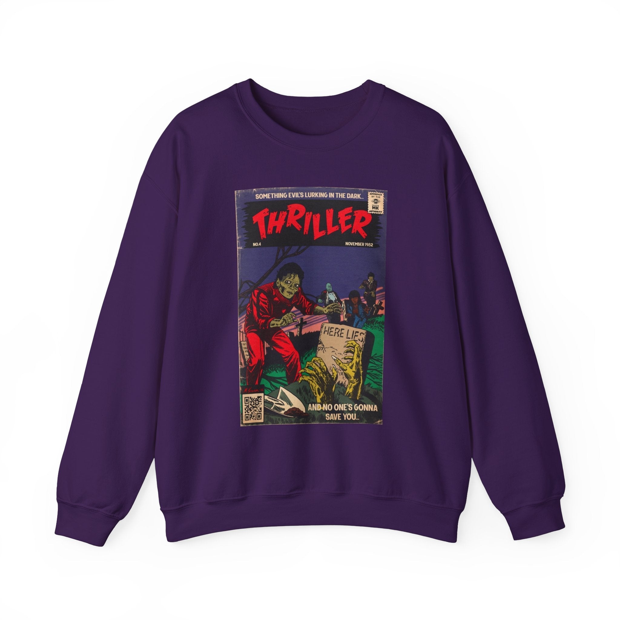 Thriller - Unisex Heavy BlendÃ¢â€žÂ¢ Crewneck Sweatshirt T-Shirts, Hoodie | CiraTrend.com (Image 3)