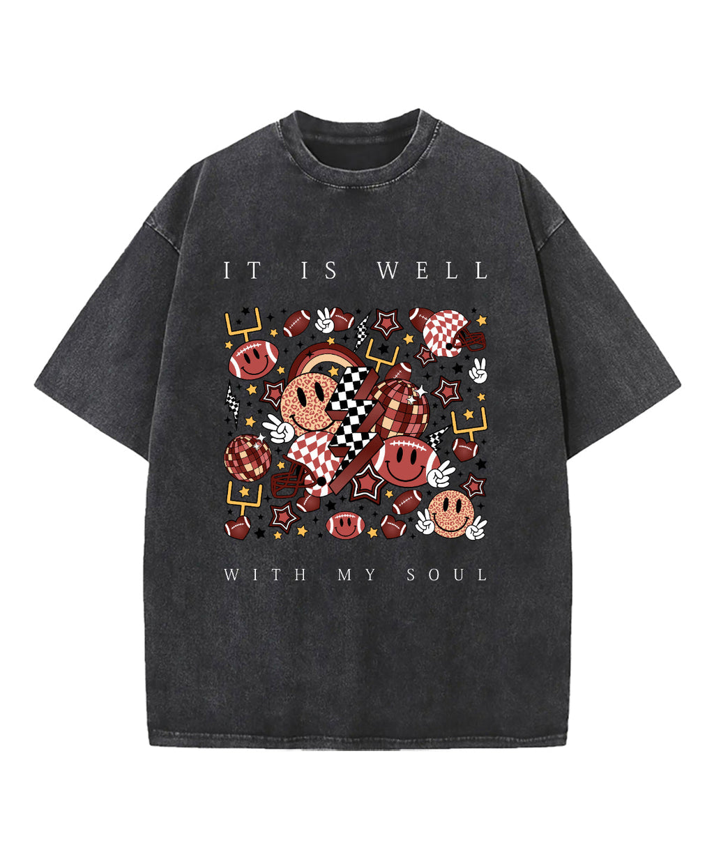 It Is Well With My Soul Washed Christian T-shirt Style018 Hoodie, Sweatshirt | CiraTrend.com (Image 1)