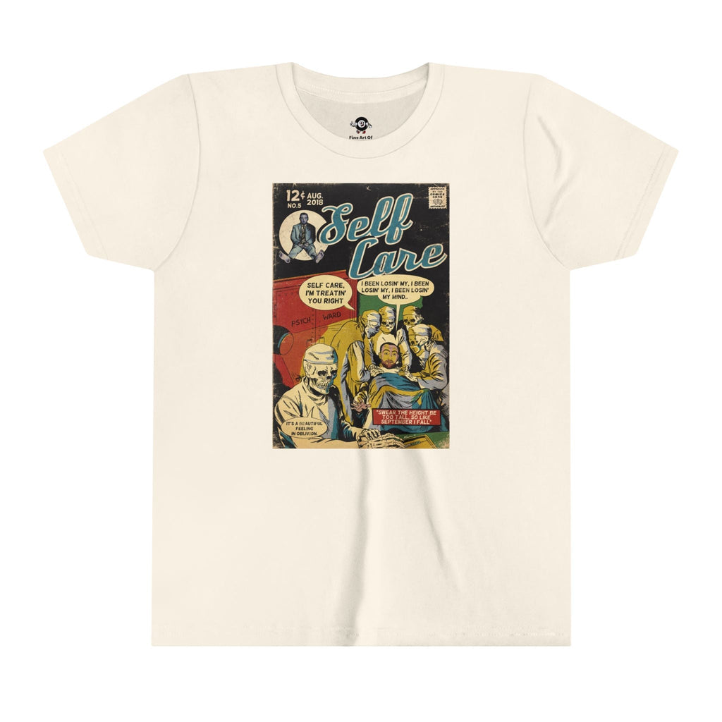KIDS - Self Care - Youth Short Sleeve Tee Hoodie, Sweatshirt | CiraTrend.com (Image 1)