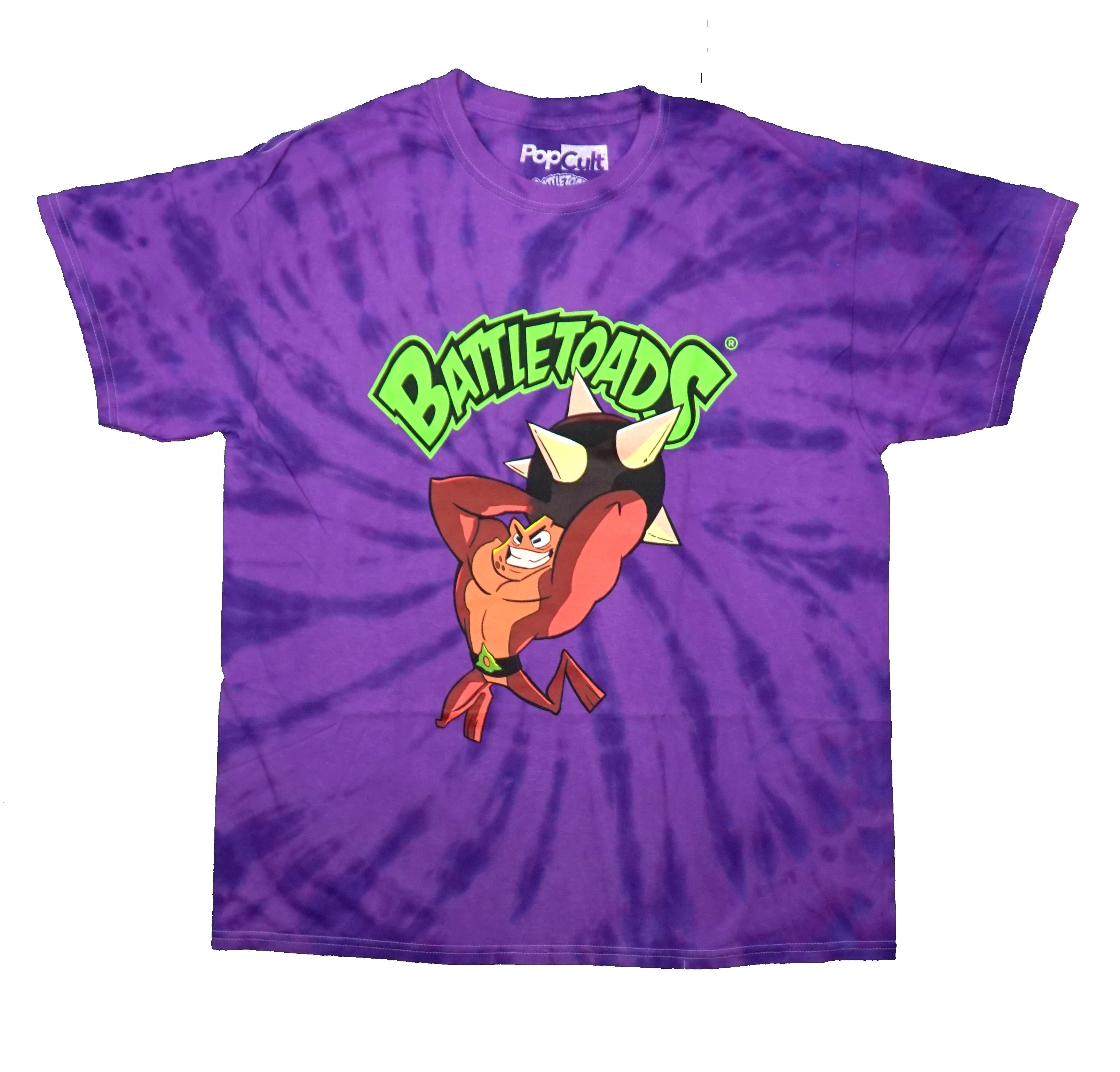 Battletoads Mens T-Shirt - Pimple Throwing Spiked Ball Tie Dye Hoodie, Sweatshirt | CiraTrend.com