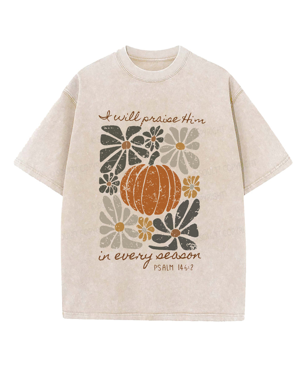 I Will Praise Him Washed Christian T-shirt Hoodie, Sweatshirt | CiraTrend.com (Image 1)
