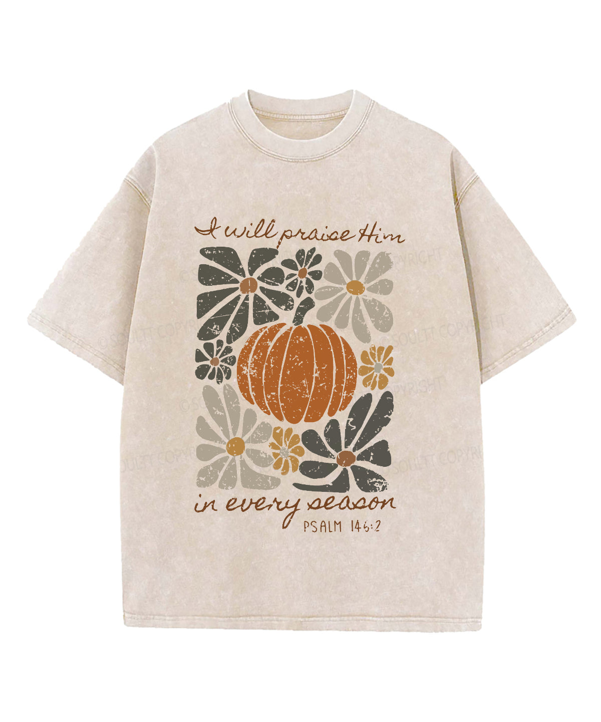 I Will Praise Him Washed Christian T-shirt Hoodie, Sweatshirt | CiraTrend.com (Image 1)