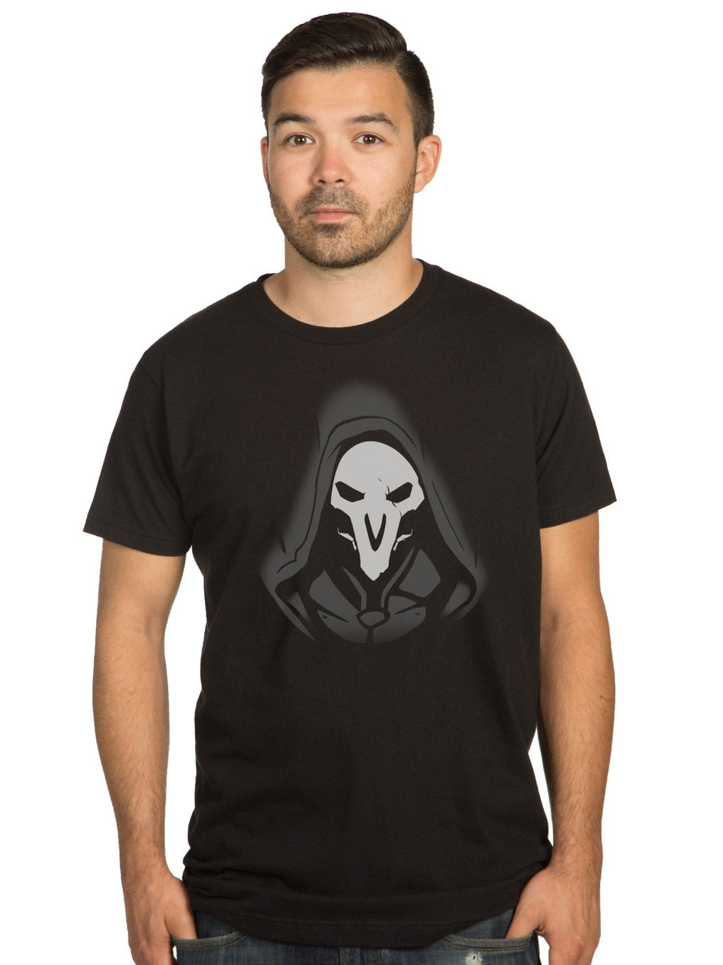 Overwatch Mens T-Shirt - Reaper Remorseless Scary Face Image Hoodie, Sweatshirt | CiraTrend.com (Image 1)