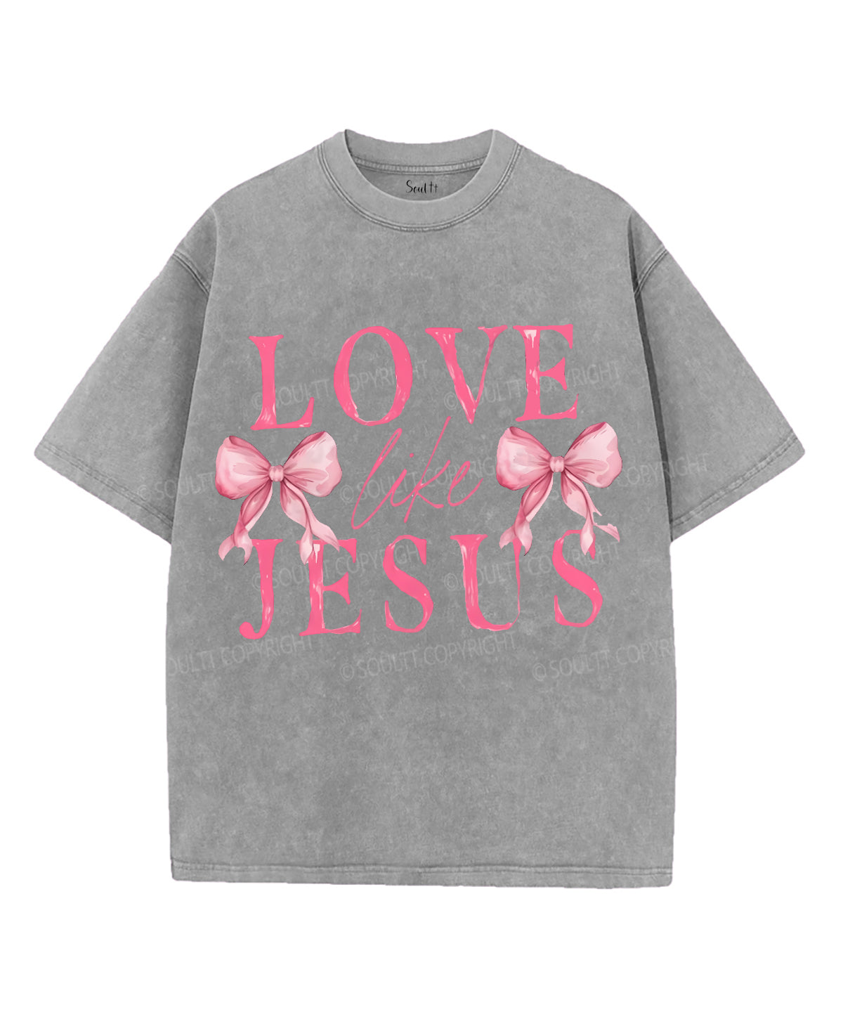 Love Like Jesus Unisex Washed Christian T-shirt Style004 Hoodie, Sweatshirt | CiraTrend.com (Image 4)