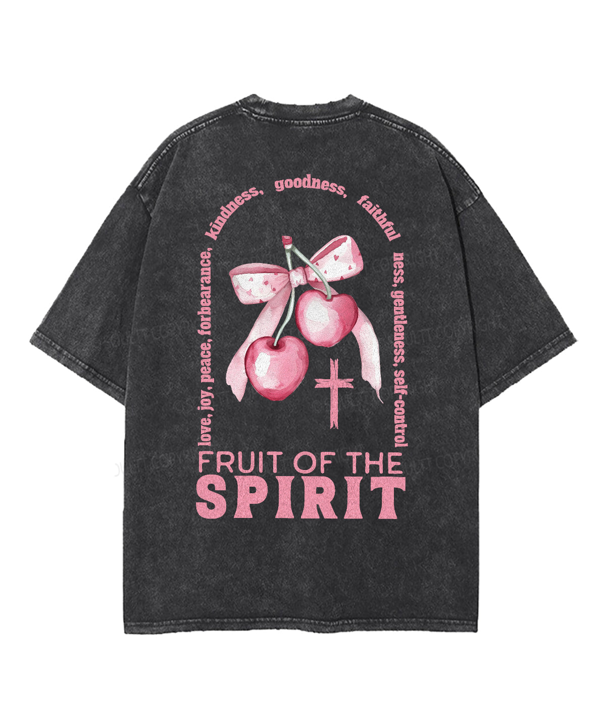 Fruit Of The Spirit Double Sided Unisex Washed Christian T-shirt Style013 Hoodie, Sweatshirt | CiraTrend.com (Image 5)