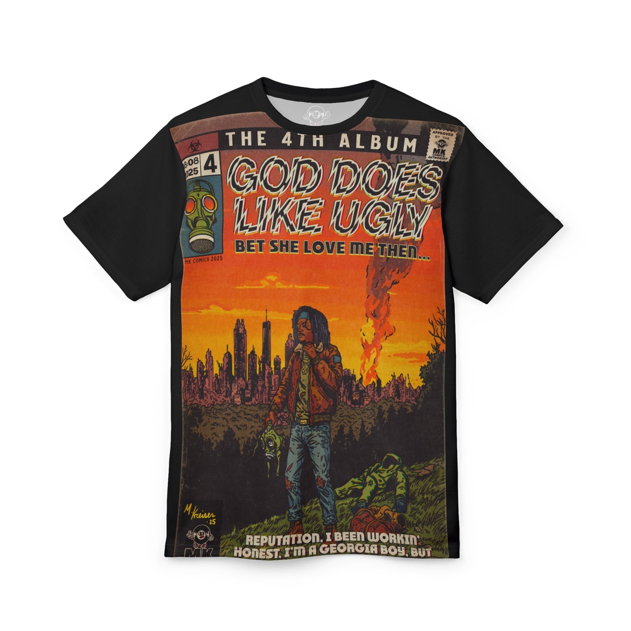 God Does Like Ugly - Unisex Cut & Sew Tee (AOP) Hoodie, Sweatshirt | CiraTrend.com (Image 1)