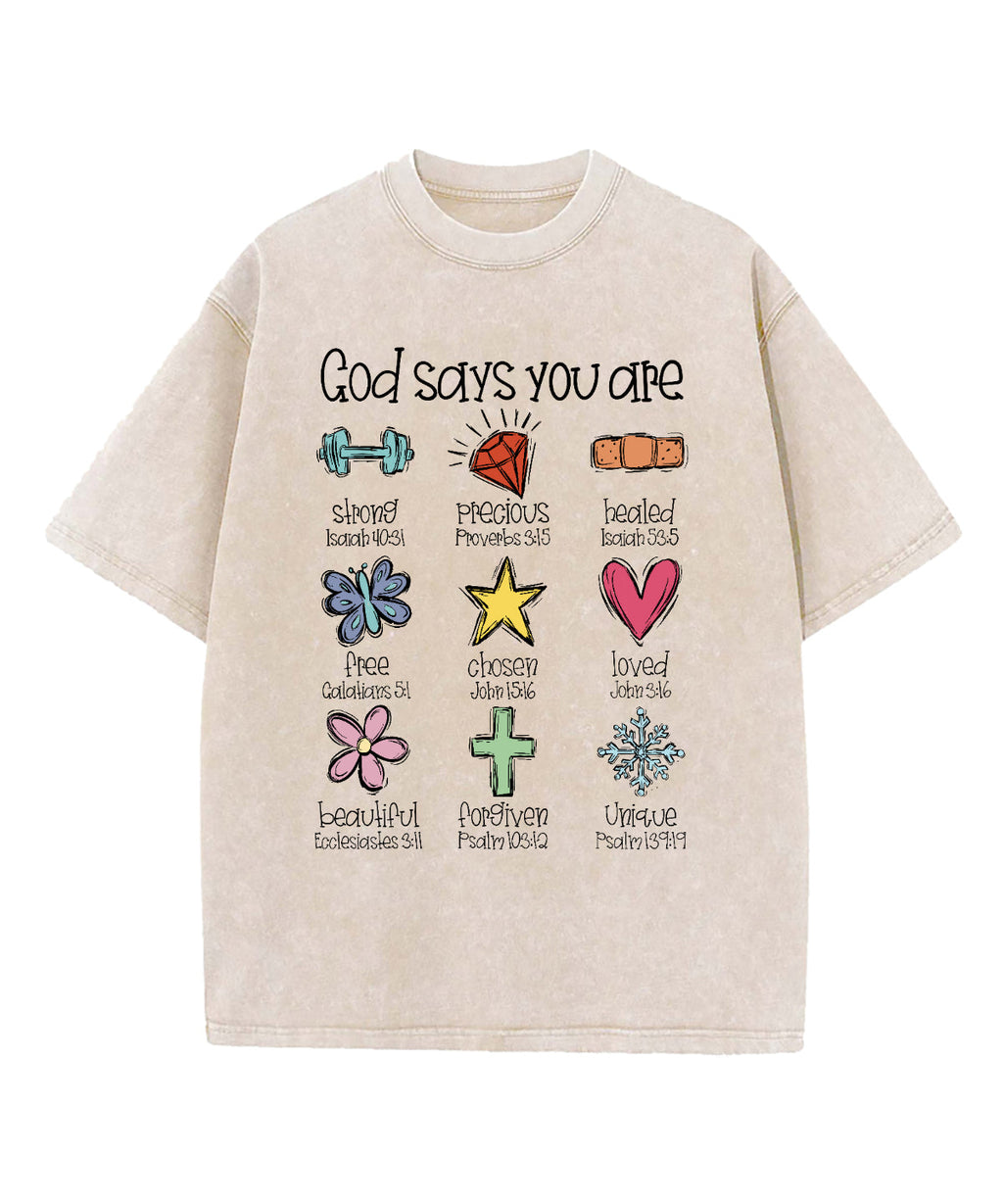 God Says You Are Washed Christian Style001 T-Shirts, Hoodie, Sweatshirt
