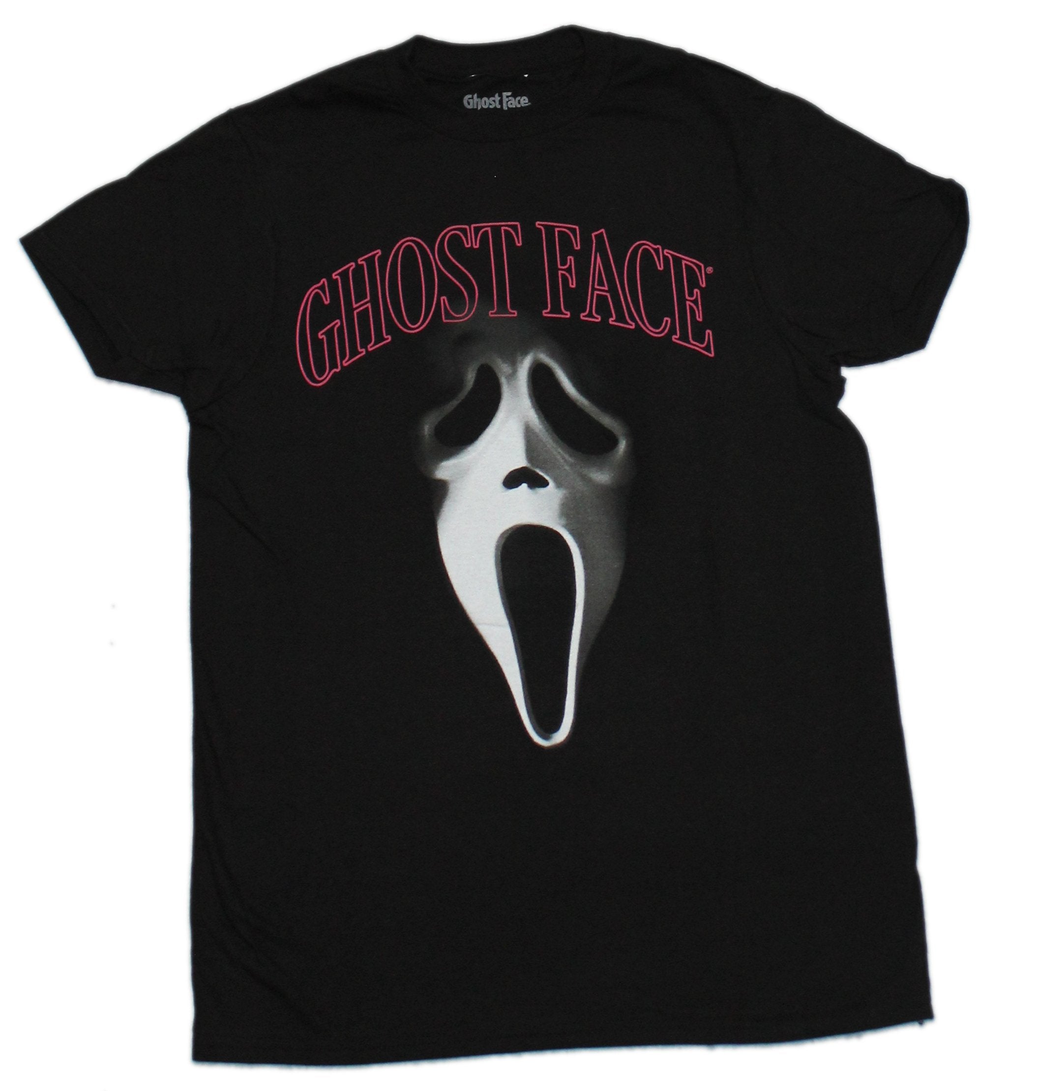 Ghost Face Mens T-Shirt Scream Face Under Pink Logo Hoodie, Sweatshirt | CiraTrend.com
