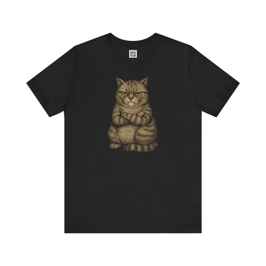 Whimsical Cat Graphic Tee Style066