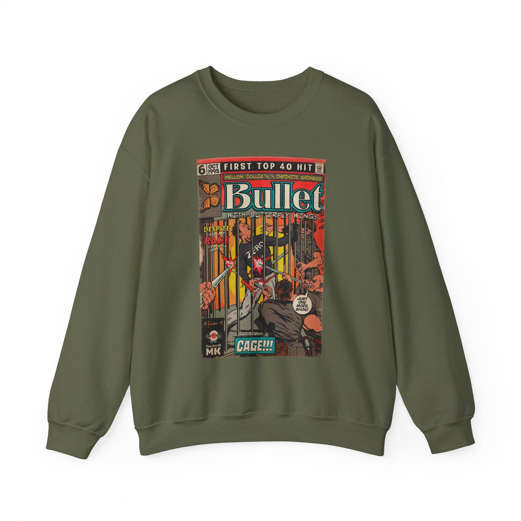 Bullet With Butterfly Wings - Unisex Heavy BlendÃ¢â€žÂ¢ Crewneck Sweatshirt T-Shirts, Hoodie | CiraTrend.com (Image 3)