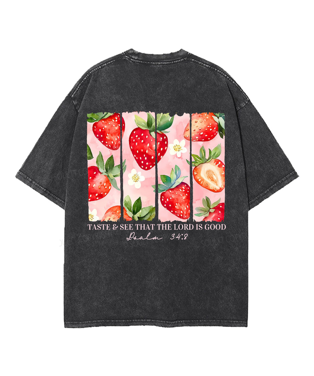 The Lord Is Good Double Sided Unisex Washed Christian T-shirt Hoodie, Sweatshirt | CiraTrend.com (Image 3)