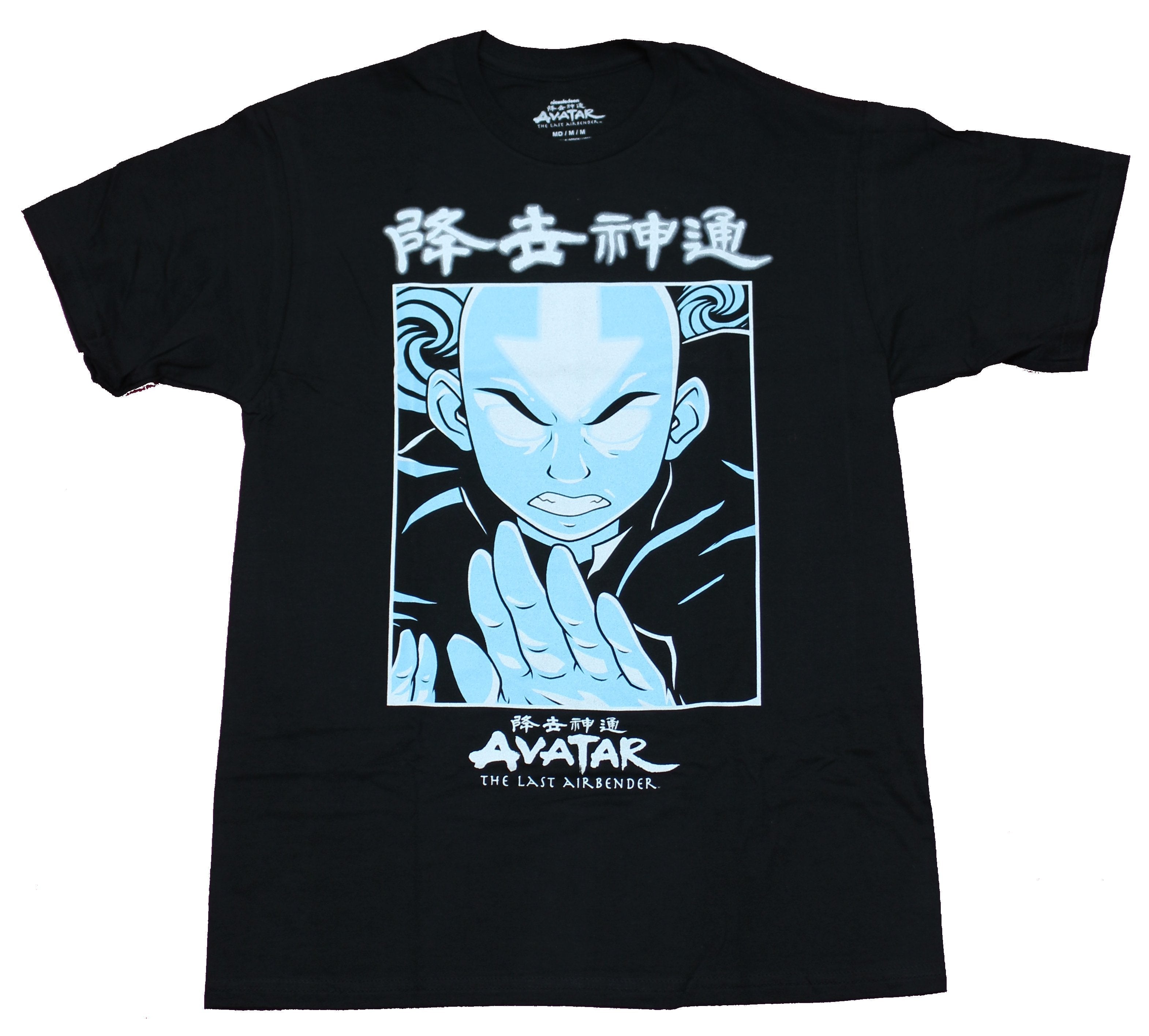 Avatar the Last Airbender Mens T-Shirt - Blue Face Boxed Aang Image Hoodie, Sweatshirt | CiraTrend.com