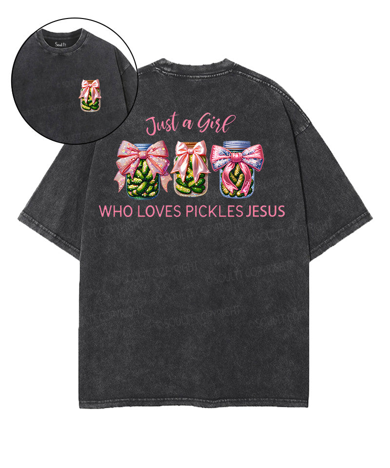 Love Pickles Jesus Double Sided Unisex Washed Christian T-shirt Hoodie, Sweatshirt | CiraTrend.com (Image 1)