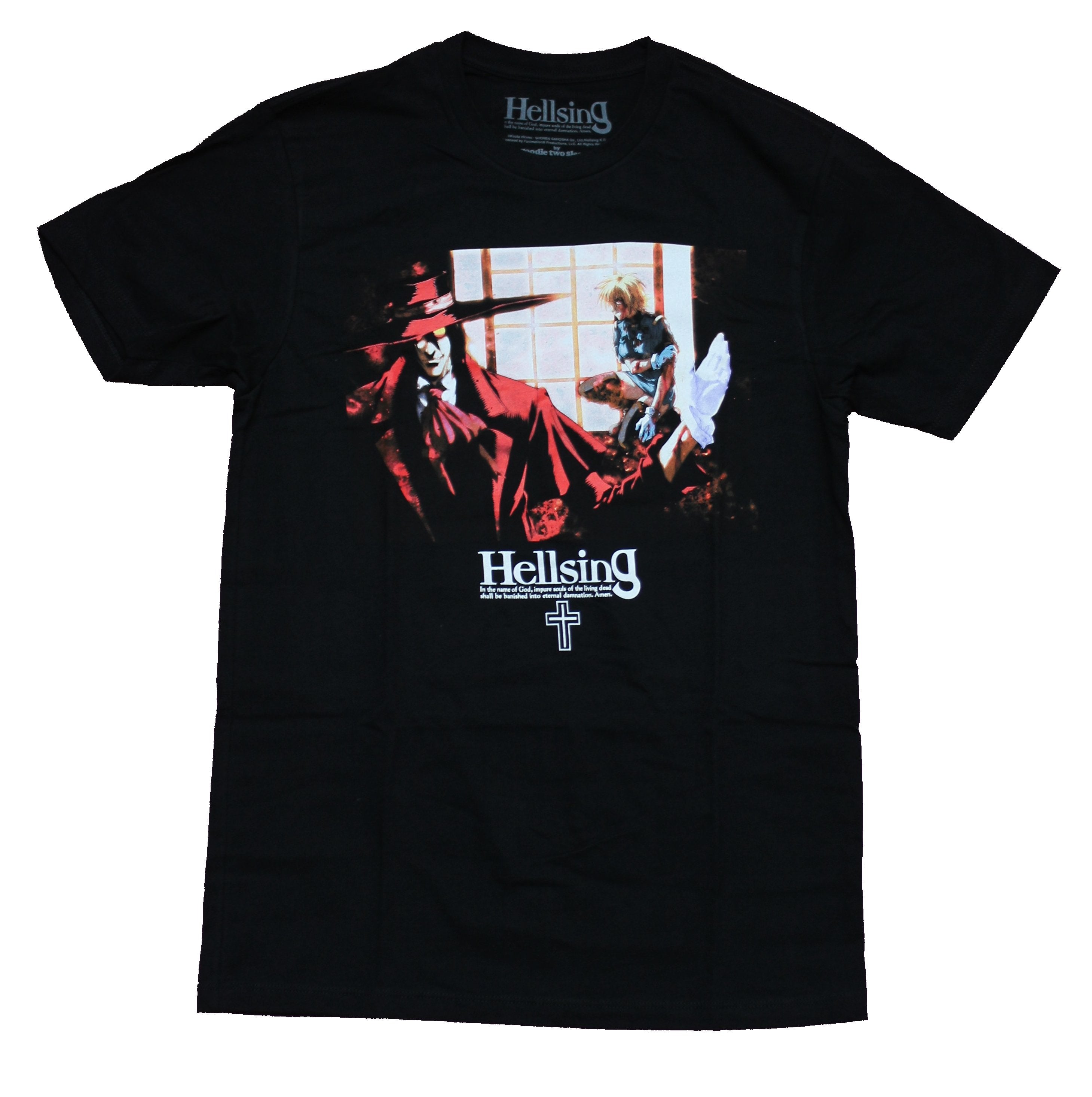 Hellsing Mens T-Shirt - Alucard Disregarding Sera's Window Image Hoodie, Sweatshirt | CiraTrend.com