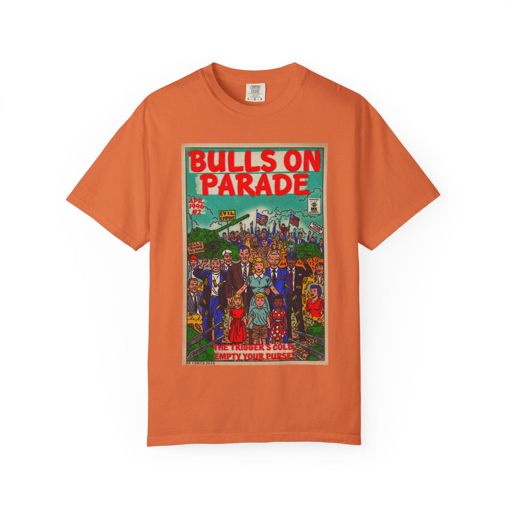 Bulls Parade - Unisex Garment-Dyed T-shirt Hoodie, Sweatshirt | CiraTrend.com (Image 5)