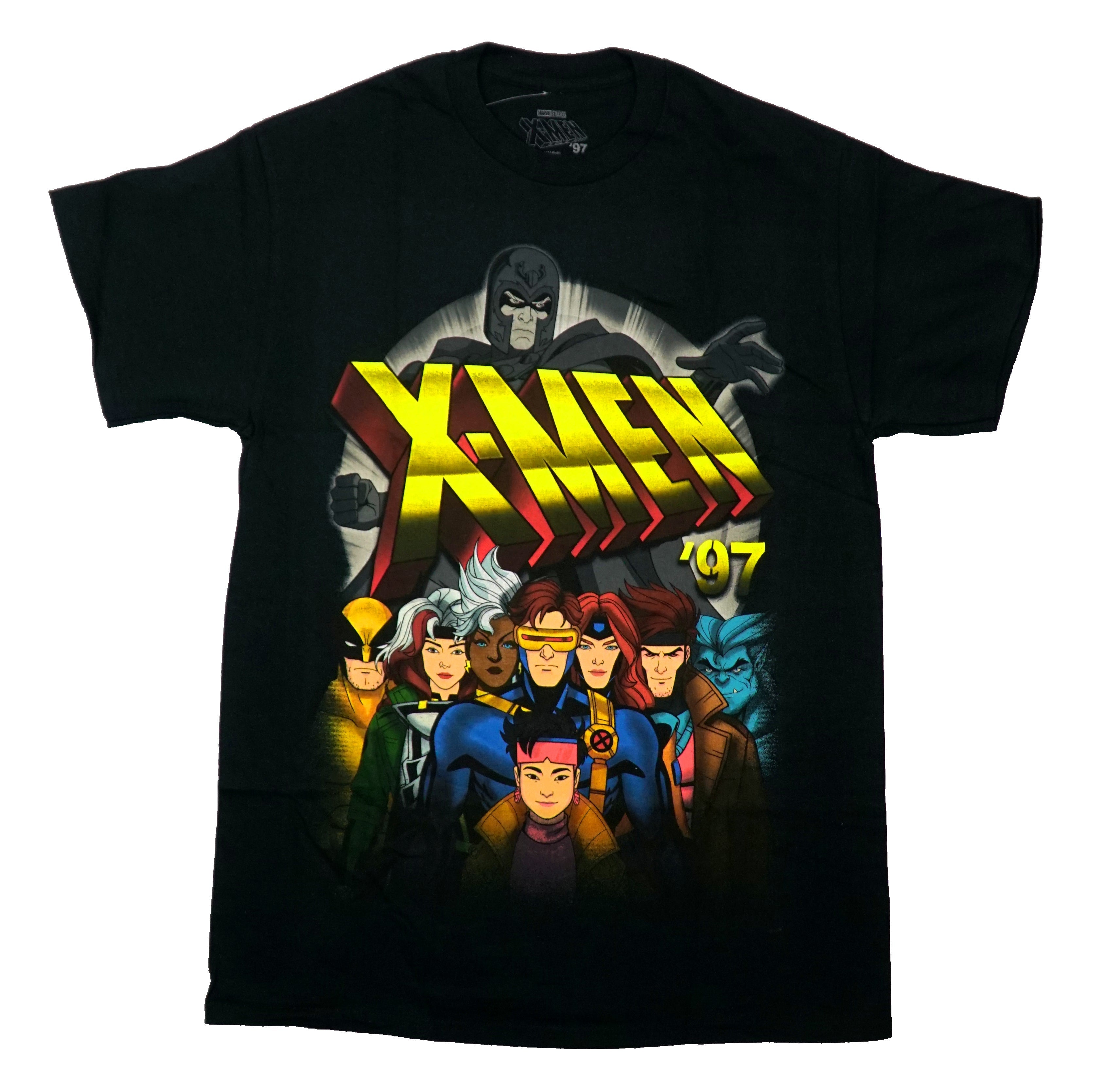 X-Men '97 Mens T-Shirt - Grayscale Magneto Over Cast Hoodie, Sweatshirt | CiraTrend.com