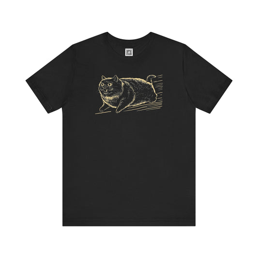 Vintage Cat Graphic Tee Style001