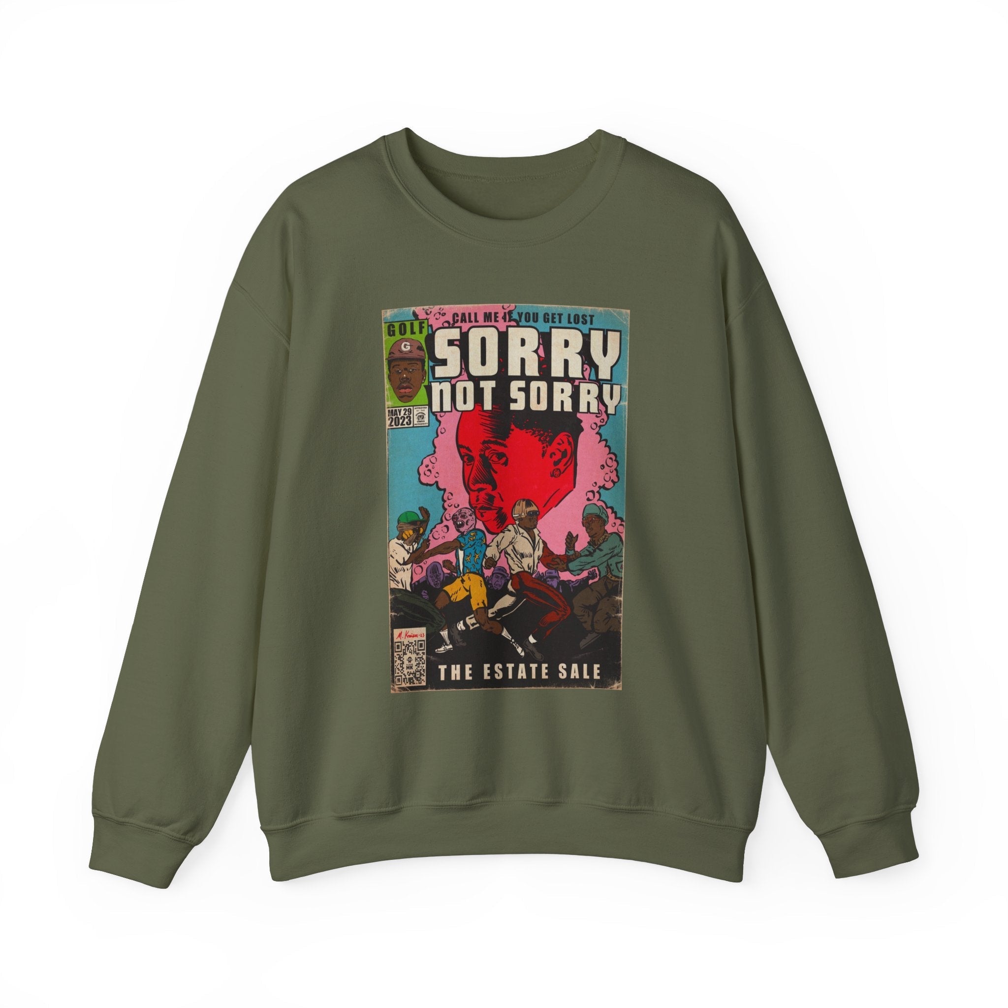 Tyler - Sorry Not Sorry - Unisex Heavy BlendÃ¢â€žÂ¢ Crewneck Sweatshirt T-Shirts, Hoodie | CiraTrend.com (Image 3)