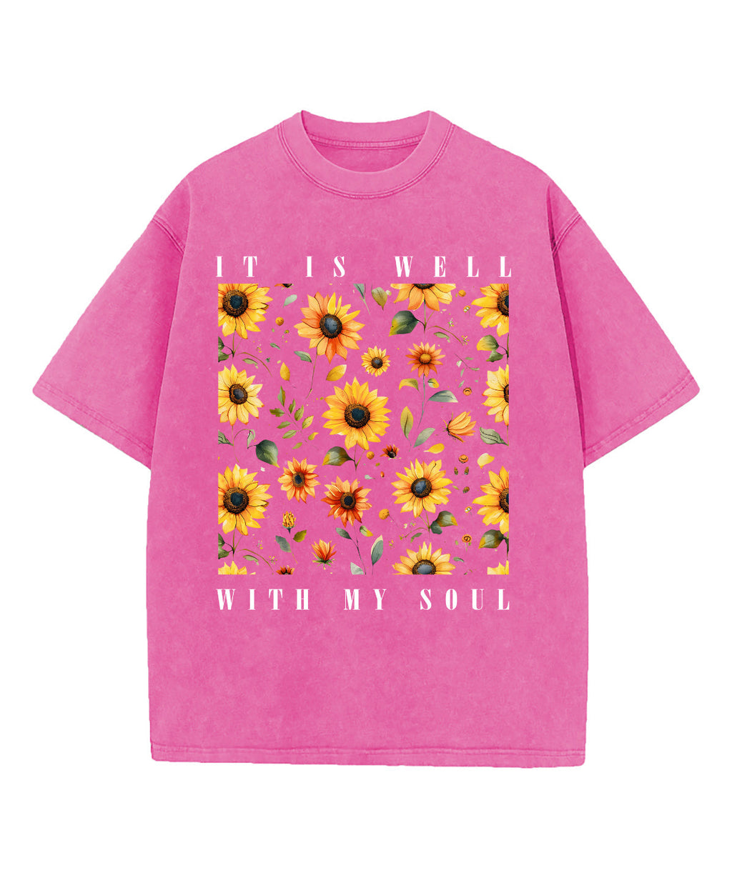 It Is Well With My Soul Washed Christian T-shirt Style003 Hoodie, Sweatshirt | CiraTrend.com (Image 2)