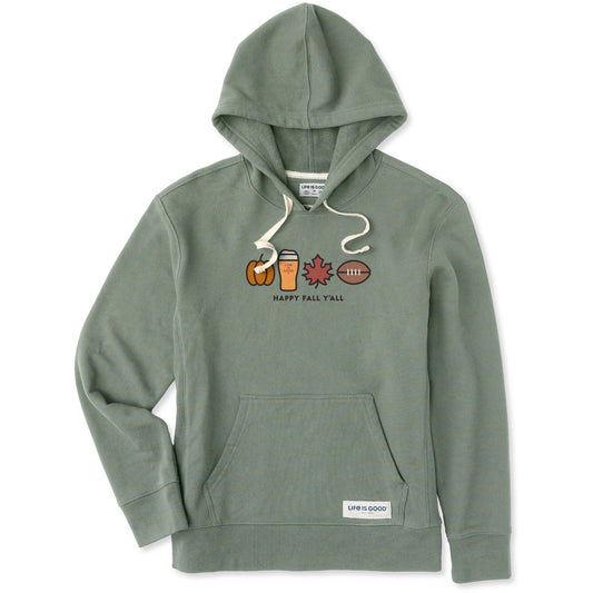 Women's Happy Fall Icons Simply True Fleece Hoodie