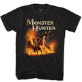 Monster Hunter Mens T-Shirt - Firery Dragon Battle Under Name Hoodie, Sweatshirt | CiraTrend.com