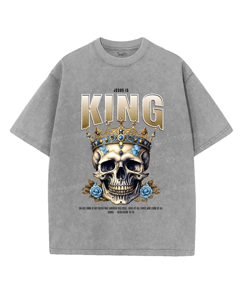 Jesus Is King Unisex Washed Christian T-shirt Style003 Hoodie, Sweatshirt | CiraTrend.com (Image 2)