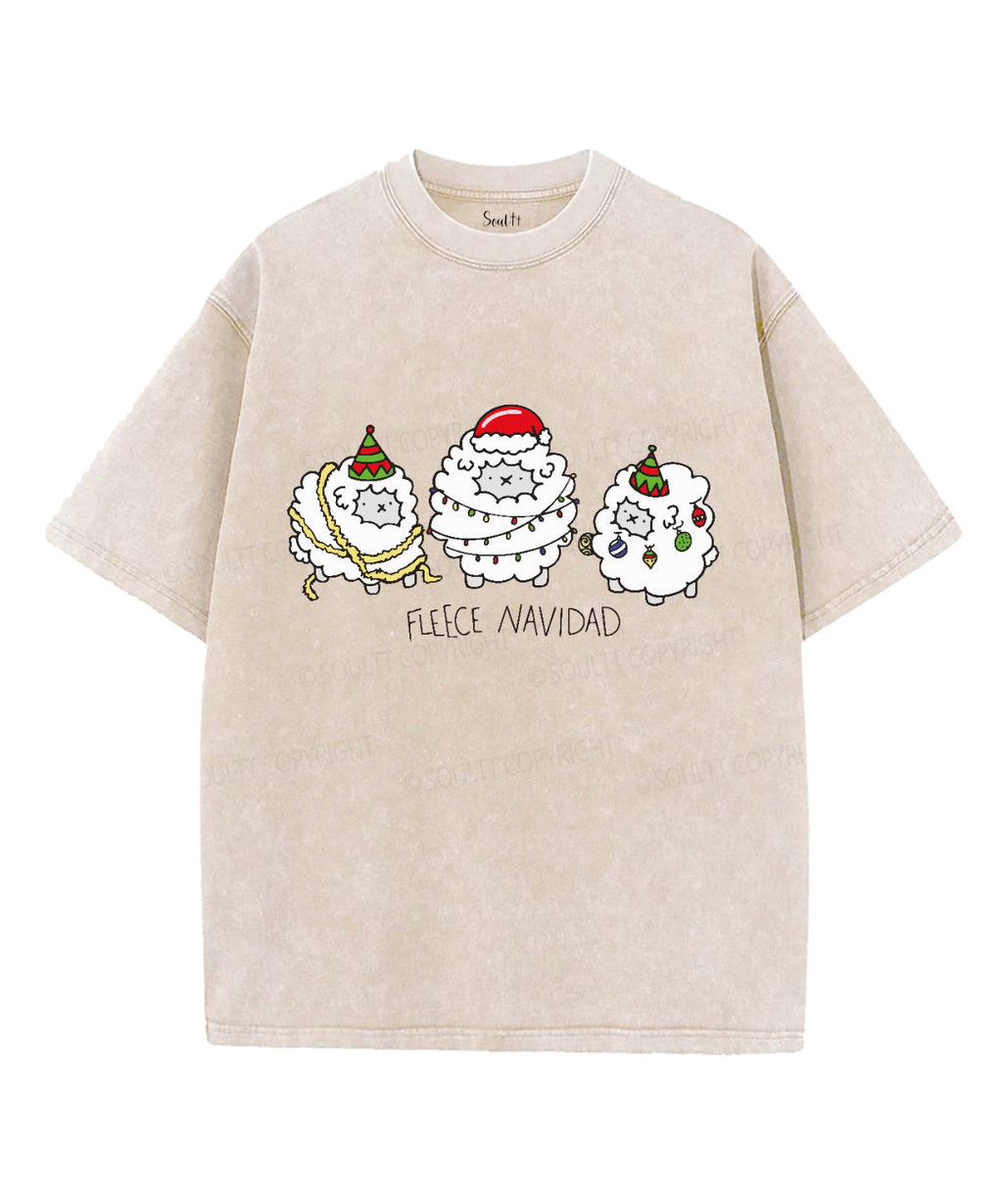 Fleece Navidad Washed Christian T-shirt Hoodie, Sweatshirt | CiraTrend.com (Image 4)