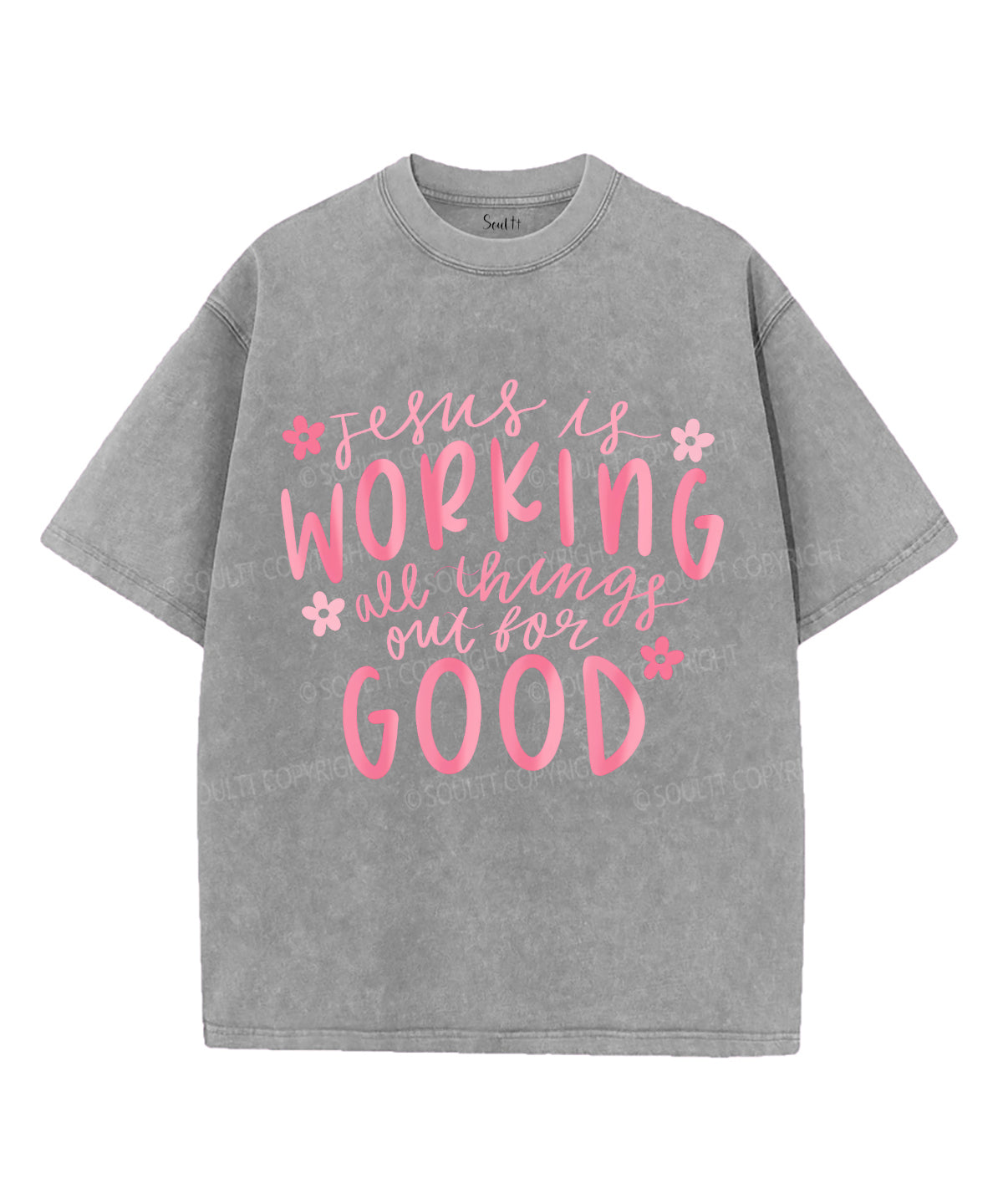 Jesus Is Working Washed Christian T-Shirts, Hoodie, Sweatshirt