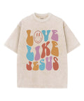 Love Like Jesus Unisex Washed Christian T-shirt Style002 Hoodie, Sweatshirt | CiraTrend.com (Image 1)